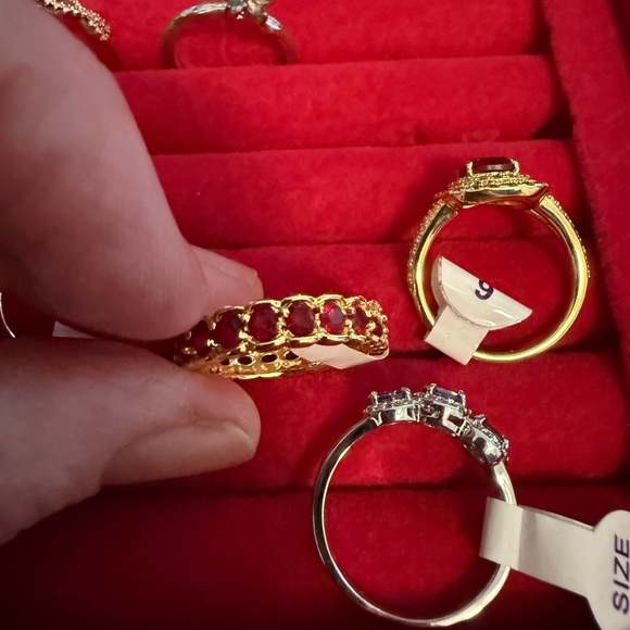 Lot of 9 Bomb Party Women's Ring Set - sz 9 - Picture 8 of 10